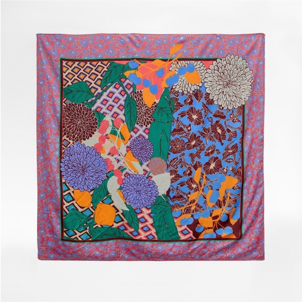 ZARA Printed Satin Scarf